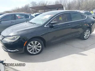 2015 Chrysler 200 C with VIN 1C3CCCCG5FN517356, listed as a IAAI auction lot 41789841 with 88,023 mi miles. Bid and sale history available at carsss.com. Image 2.