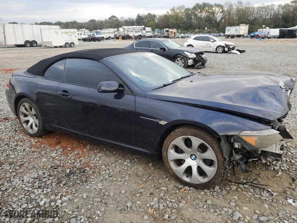 2007 BMW 6 Series 650i with VIN WBAEK13527CN83125, listed as a Copart auction lot 79381004 with 140,844 mi miles and Salvage Title. Bid and sale history available at carsss.com. Image 4.