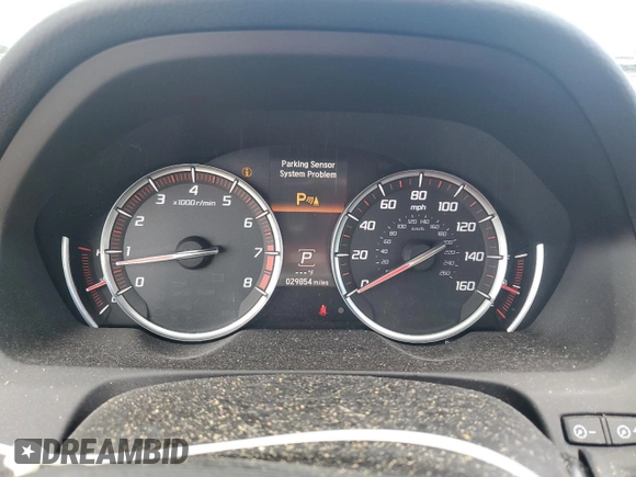 2018 Acura TLX w/A-SPEC Pkg with VIN 19UUB2F60JA003982, listed as a Copart auction lot 63614465 with 29,854 mi miles and Salvage title. Bid and sale history available at DreamBid. Image 9.