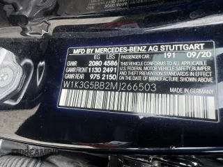 2021 Mercedes-Benz A 35 AMG с VIN W1K3G5BB2MJ266503, выставлен на аукционе Copart как лот 61243205 с пробегом 66 611 миль миль и Чистый • Clean title. История ставок и продаж доступна на DreamBid. Изображение 10.