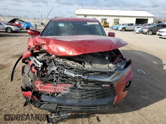 2021 Chevrolet Blazer RS with VIN 3GNKBKRS8MS554301, listed as a Copart auction lot 51752175 with 60,475 mi miles and Salvage title. Bid and sale history available at DreamBid. Image 5.