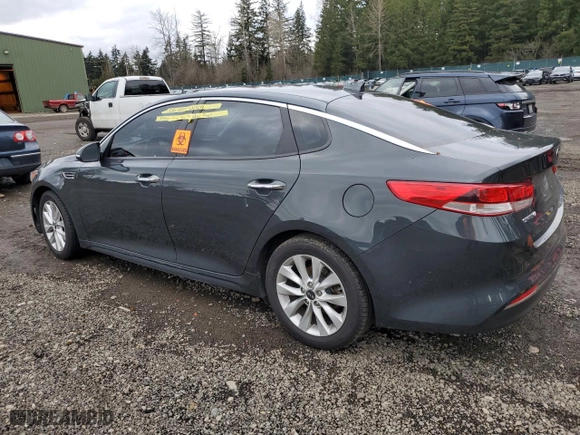 2016 Kia Optima LX with VIN 5XXGT4L33GG061094, listed as a Copart auction lot 45992365 with 0 mi miles and Salvage Title. Bid and sale history available at carsss.com. Image 2.