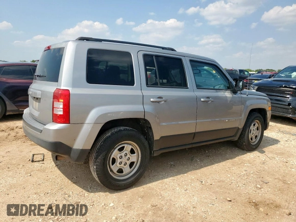 2016 Jeep Patriot Sport z VIN 1C4NJPBAXGD743253, wystawiony jako Copart lot #57150475 z przebiegiem Nie podano mil oraz Szkoda całkowita • Salvage title. Historia ofert i sprzedaży dostępna na DreamBid. Obrazek 3.