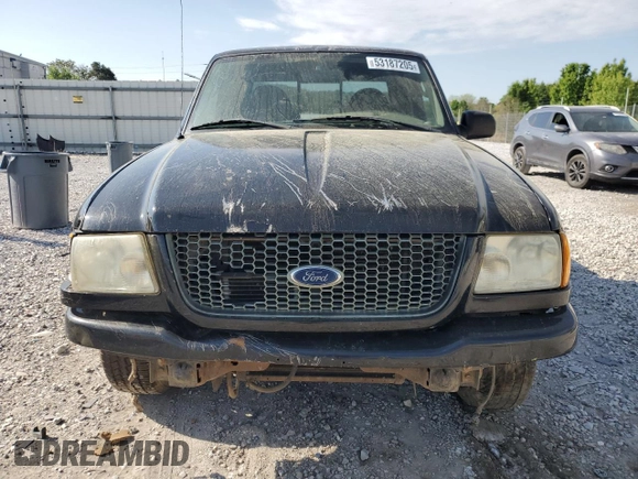 2003 Ford Ranger XL Fleet with VIN 1FTYR44U23PB53942, listed as a Copart auction lot 53187205 with 188,236 mi miles and Clean Title. Bid and sale history available at carsss.com. Image 5.