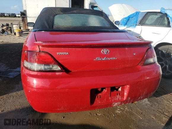 2001 Toyota Solara SE with VIN 2T1FF22P71C449035, listed as a Copart auction lot 78398424 with Not Provided miles and Non Repairable. Bid and sale history available at DreamBid. Image 6.