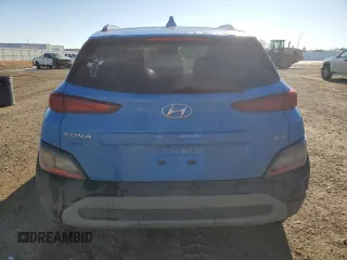 2022 Hyundai Kona SEL with VIN KM8K6CAB8NU922987, listed as a Copart auction lot 43413165 with 44,362 mi miles and Salvage Title. Bid and sale history available at DreamBid. Image 6.
