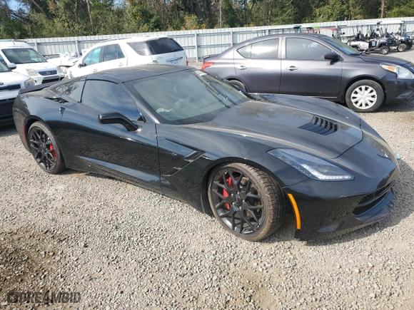 2019 Chevrolet Corvette 1LT with VIN 1G1YB2D75K5104935, listed as a Copart auction lot 83640474 with 26,697 mi miles and Salvage Title. Bid and sale history available at carsss.com. Image 4.