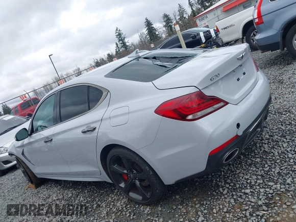 2019 Genesis G70 3.3T Advanced with VIN KMTG74LE6KU014118, listed as a IAAI auction lot 41752512 with 51,817 mi miles. Bid and sale history available at carsss.com. Image 15.