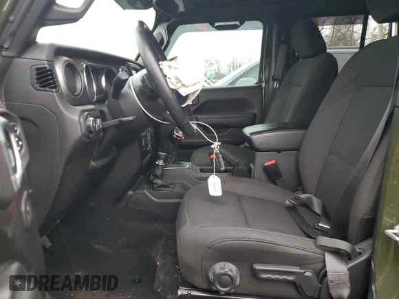 2023 Jeep Wrangler Sport S with VIN 1C4HJXDG1PW504242, listed as a Copart auction lot 83772924 with 29,237 mi miles and Salvage Title. Bid and sale history available at DreamBid. Image 7.