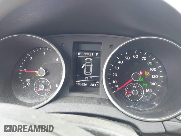 2012 Volkswagen Jetta TDI w/Sunroof & Nav with VIN 3VWPL7AJ3CM662367, listed as a IAAI auction lot 42113234 with 105,686 mi miles and . Bid and sale history available at DreamBid. Image 7.