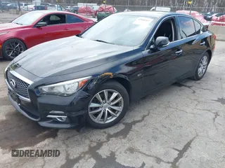2016 Infiniti Q50 3.0t Premium with VIN JN1EV7AR7GM344539, listed as a IAAI auction lot 42040467 with 162,979 mi miles. Bid and sale history available at carsss.com. Image 18.
