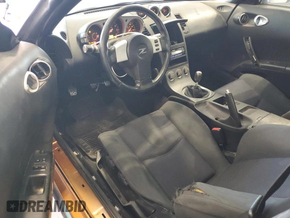 2005 Nissan 350Z Enthusiast with VIN JN1AZ34D45M609202, listed as a Copart auction lot 52929955 with 158,626 mi miles and Salvage Title. Bid and sale history available at carsss.com. Image 8.