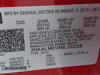 2022 GMC Terrain SLE with VIN 3GKALMEV5NL122116, listed as a IAAI auction lot 42431268 with 31,107 mi miles and . Bid and sale history available at DreamBid. Image 9.