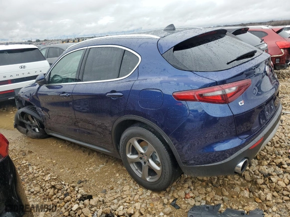 2021 Alfa Romeo Stelvio Sport with VIN ZASPAKAN5M7D03362, listed as a Copart auction lot 85496214 with 24,390 mi miles and Salvage Title. Bid and sale history available at carsss.com. Image 2.