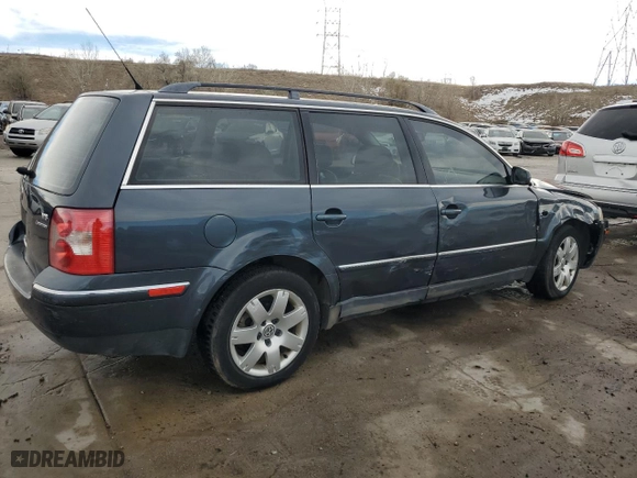2003 Volkswagen Passat GLX with VIN WVWYH63B93E307461, listed as a Copart auction lot 81961384 with 139,029 mi miles and Salvage Title. Bid and sale history available at carsss.com. Image 3.