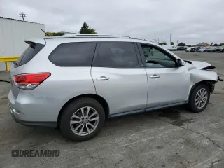 2016 Nissan Pathfinder S with VIN 5N1AR2MN4GC616428, listed as a Copart auction lot 63528025 with 92,974 mi miles and Salvage title. Bid and sale history available at DreamBid. Image 3.