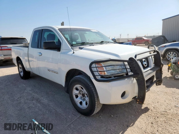 2007 Nissan Titan LE with VIN 1N6BA06AX7N242455, listed as a Copart auction lot 61811175 with 211,040 mi miles and Salvage title. Bid and sale history available at DreamBid. Image 4.