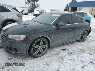 2015 Audi A3 2.0T Premium Plus with VIN WAUEFGFF6F1125982, listed as a Copart auction lot 46161475 with 129,183 mi miles and Salvage Title. Bid and sale history available at carsss.com. Image 1.
