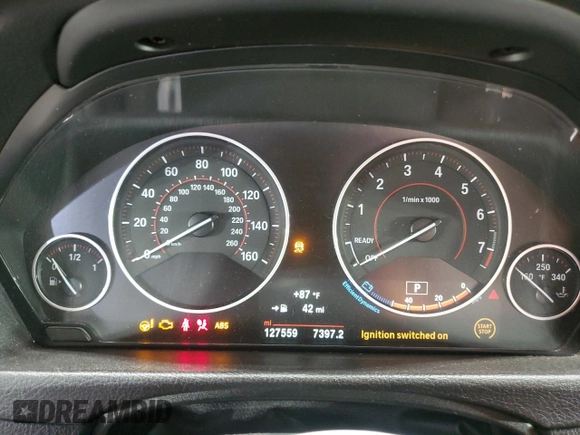 2016 BMW 3 Series 328i xDrive with VIN WBA8E3C59GK502613, listed as a Copart auction lot 63661805 with 127,559 mi miles and Salvage title. Bid and sale history available at DreamBid. Image 9.