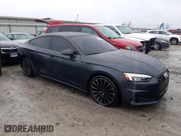 2023 Audi A5 Sportback Premium Plus with VIN WAUCBCF59PA025041, listed as a Copart auction lot 84925164 with 32,881 mi miles and Salvage Title. Bid and sale history available at carsss.com. Image 4.