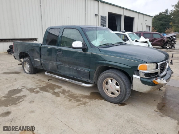 2002 GMC Sierra 1500 SLE with VIN 2GTEC19T221313512, listed as a Copart auction lot 78368434 with 167,095 mi miles and Salvage Title. Bid and sale history available at carsss.com. Image 4.
