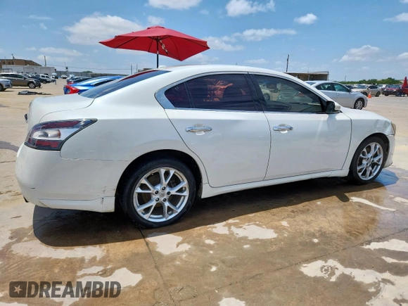 2014 Nissan Maxima SV with VIN 1N4AA5AP7EC460391, listed as a Copart auction lot 59004355 with 205,599 mi miles and Salvage title. Bid and sale history available at DreamBid. Image 3.