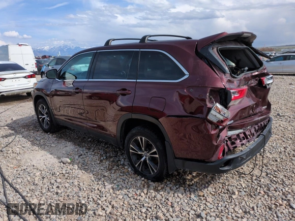 2019 Toyota Highlander LE with VIN 5TDBZRFH1KS957737, listed as a Copart auction lot 54058835 with 112,829 mi miles and Salvage title. Bid and sale history available at DreamBid. Image 2.