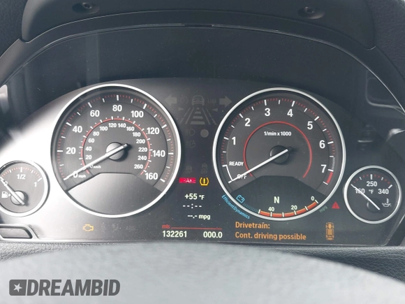 2013 BMW 3 Series 335i xDrive with VIN WBA3B9C54DJ899400, listed as a IAAI auction lot 42444539 with 132,261 mi miles and . Bid and sale history available at DreamBid. Image 7.