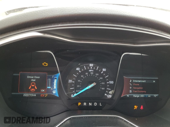 2018 Ford Fusion Energi Titanium with VIN 3FA6P0SU5JR195168, listed as a Copart auction lot 46533273 with 222,773 mi miles. Bid and sale history available at carsss.com. Image 9.
