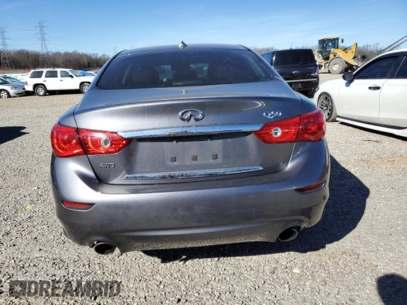 2017 Infiniti Q50 2.0t with VIN JN1CV7AR4HM680478, listed as a Copart auction lot 47419515 with 135,219 mi miles and Salvage Title. Bid and sale history available at carsss.com. Image 6.