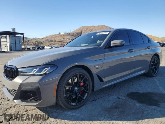 2022 BMW 5 Series 530e with VIN WBA13AG08NCL01996, listed as a Copart auction lot 89193865 with 21,314 mi miles and Salvage title. Bid and sale history available at DreamBid. Image 1.