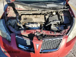 2009 Pontiac Vibe 1SB with VIN 5Y2SP67099Z435329, listed as a Copart auction lot 80291994 with 184,901 mi miles and Salvage title. Bid and sale history available at DreamBid. Image 12.