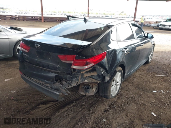 2018 Kia Optima LX with VIN 5XXGT4L39JG251635, listed as a IAAI auction lot 41933408 with 135,718 mi miles. Bid and sale history available at carsss.com. Image 6.