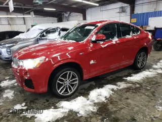 2015 BMW X4 xDrive35i with VIN 5UXXW5C54F0E87098, listed as a Copart auction lot 80034854 with 94,095 mi miles and Salvage Title. Bid and sale history available at carsss.com. Image 1.