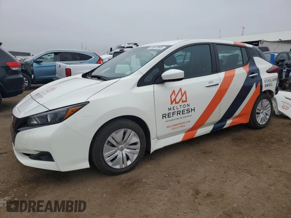 2023 Nissan LEAF S with VIN 1N4AZ1BV7PC556149, listed as a Copart auction lot 54607865 with 5,327 mi miles and Salvage Title. Bid and sale history available at DreamBid. Image 1.