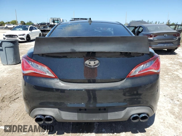 2016 Hyundai Genesis Coupe 3.8L Base with VIN KMHHT6KJ5GU133760, listed as a Copart auction lot 49786645 with 71,203 mi miles and Salvage Title. Bid and sale history available at carsss.com. Image 6.