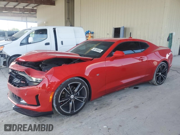 2021 Chevrolet Camaro 1LT with VIN 1G1FB1RS9M0123471, listed as a Copart auction lot 56180435 with 24,703 mi miles and Salvage title. Bid and sale history available at DreamBid. Image 1.