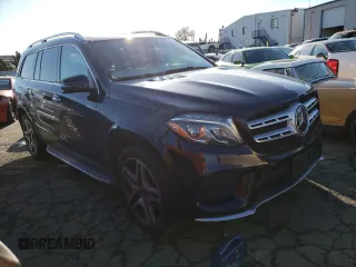 2017 Mercedes-Benz GLS with VIN 4JGDF7DE7HA910812, listed as a Copart auction lot 40108083 with 72,243 mi miles. Bid and sale history available at carsss.com. Image 4.