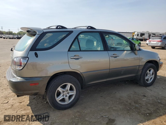 2002 Lexus RX 300 with VIN JTJHF10U220272060, listed as a Copart auction lot 69142344 with 204,264 mi miles and Salvage Title. Bid and sale history available at carsss.com. Image 3.