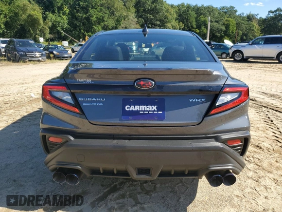 2022 Subaru WRX Premium with VIN JF1VBAF68N9025240, listed as a Copart auction lot 67970363 with 4,425 mi miles. Bid and sale history available at carsss.com. Image 6.