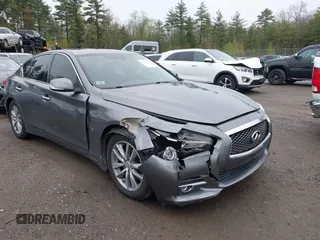 2014 Infiniti Q50 Premium z VIN JN1BV7AR1EM702573, wystawiony jako IAAI lot #42186791 z przebiegiem 162 627 mil mil oraz . Historia ofert i sprzedaży dostępna na DreamBid. Obrazek 1.