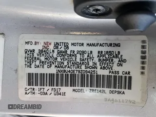 2009 Toyota Corolla with VIN 1NXBU40E79Z094251, listed as a Copart auction lot 88656045 with 0 mi miles and Salvage Title. Bid and sale history available at carsss.com. Image 12.