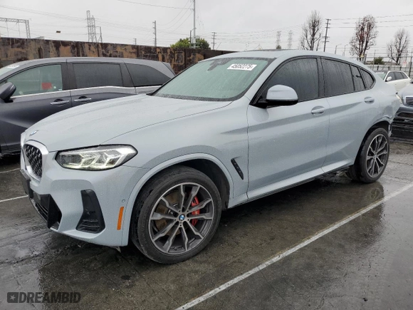 2022 BMW X4 xDrive30i with VIN 5UX33DT01N9K75935, listed as a Copart auction lot 45052275 with NaN miles and Salvage Title. Bid and sale history available at carsss.com. Image 1.