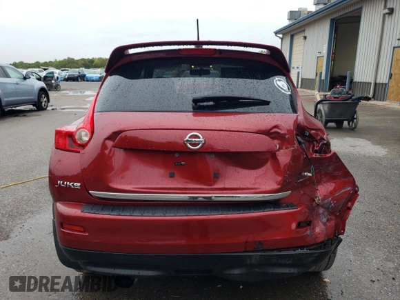 2012 Nissan Juke SV with VIN JN8AF5MR6CT106906, listed as a Copart auction lot 72435394 with 167,292 mi miles and Salvage Title. Bid and sale history available at carsss.com. Image 6.
