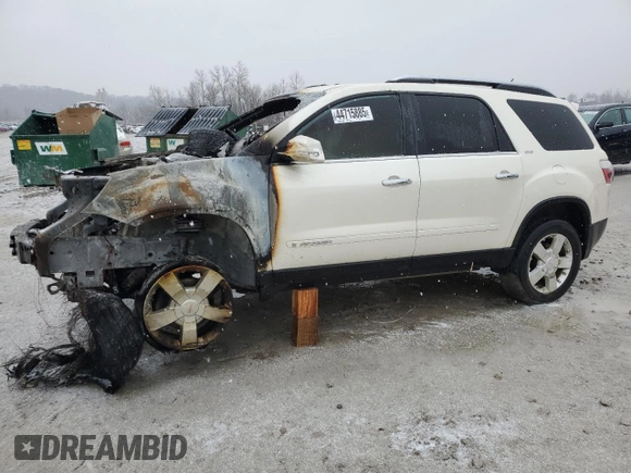 2008 GMC Acadia SLT2 with VIN 1GKEV33758J240902, listed as a Copart auction lot 44715885 with Not Provided miles and Non Repairable. Bid and sale history available at DreamBid. Image 1.