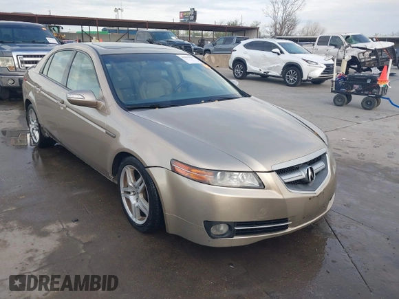 2007 Acura TL with VIN 19UUA662X7A001351, listed as a IAAI auction lot 41867038 with 180,214 mi miles. Bid and sale history available at carsss.com. Image 1.