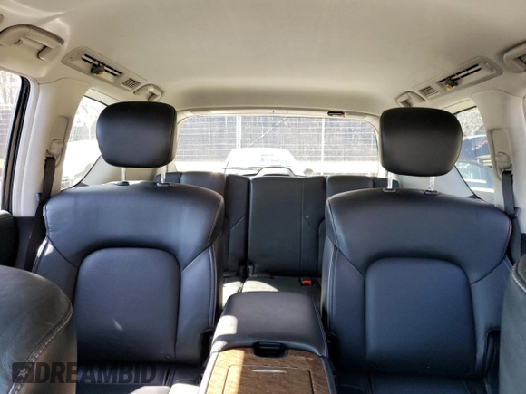 2017 Infiniti QX80 with VIN JN8AZ2NE5H9155228, listed as a Copart auction lot 50236635 with 105,676 mi miles and Salvage Title. Bid and sale history available at carsss.com. Image 10.