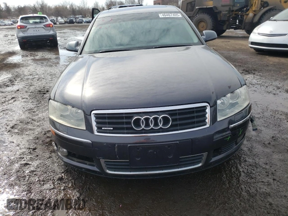 2005 Audi A8 L with VIN WAUML44E85N016315, listed as a Copart auction lot 46467405 with 224,069 mi miles and Salvage Title. Bid and sale history available at carsss.com. Image 5.