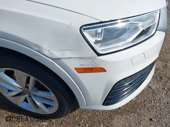 2018 Audi Q3 Premium with VIN WA1BCCFS8JR001155, listed as a IAAI auction lot 41157028 with 83,769 mi miles. Bid and sale history available at carsss.com. Image 18.