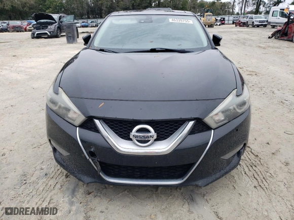 2017 Nissan Maxima Platinum with VIN 1N4AA6AP9HC392038, listed as a Copart auction lot 46339755 with 135,128 mi miles and Salvage Title. Bid and sale history available at carsss.com. Image 5.